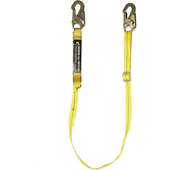 Guardian Fall Protection 01285 SSAWL4-6 Shock Absorbing Adjustable Lanyard - Picture 1 of 1